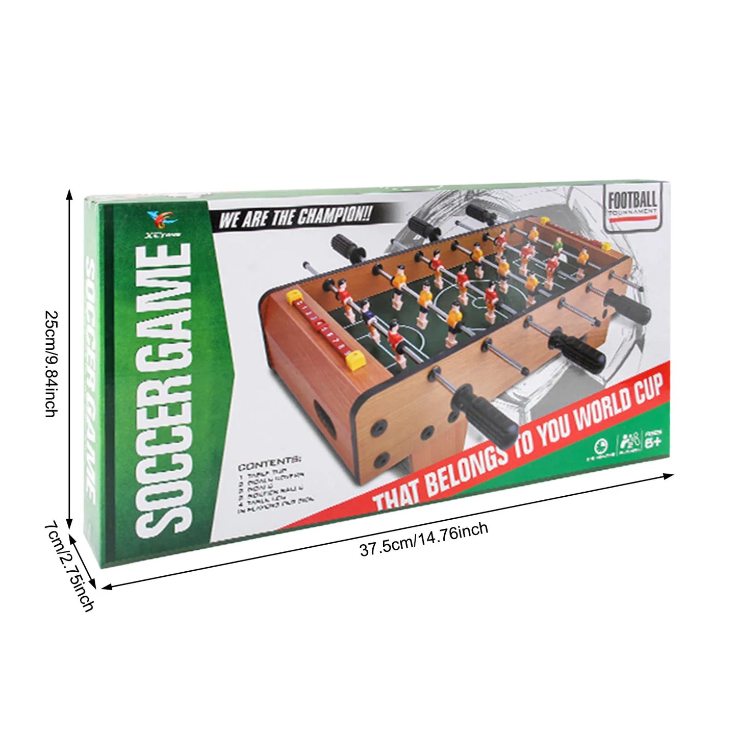 Foosball Table Mini Football Table Game 2 Footballs Classic