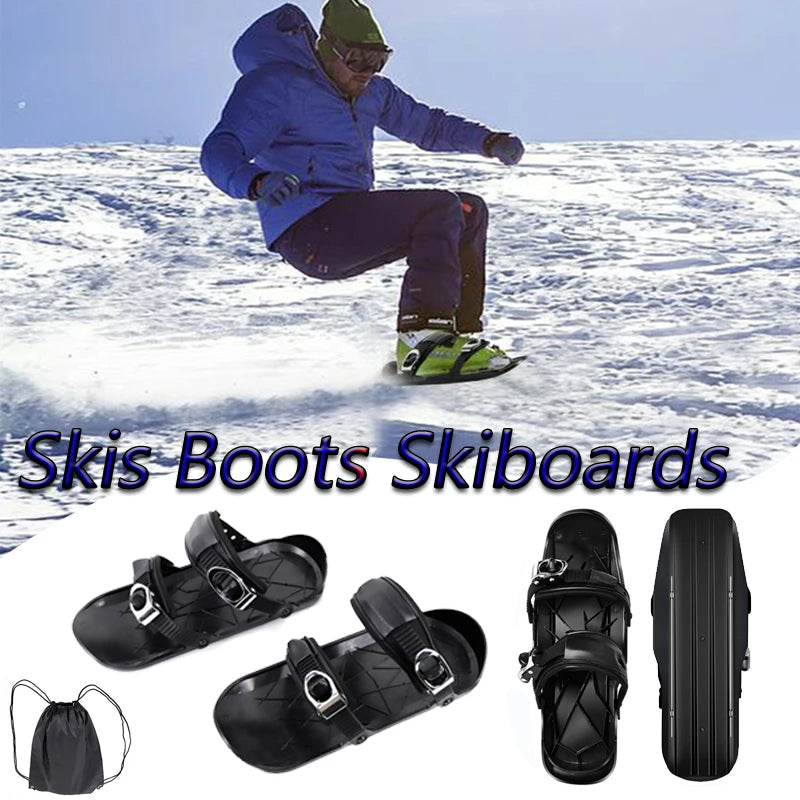 Skis Boots Skiboards Adjustable Short Mini Skating Ski Shoes