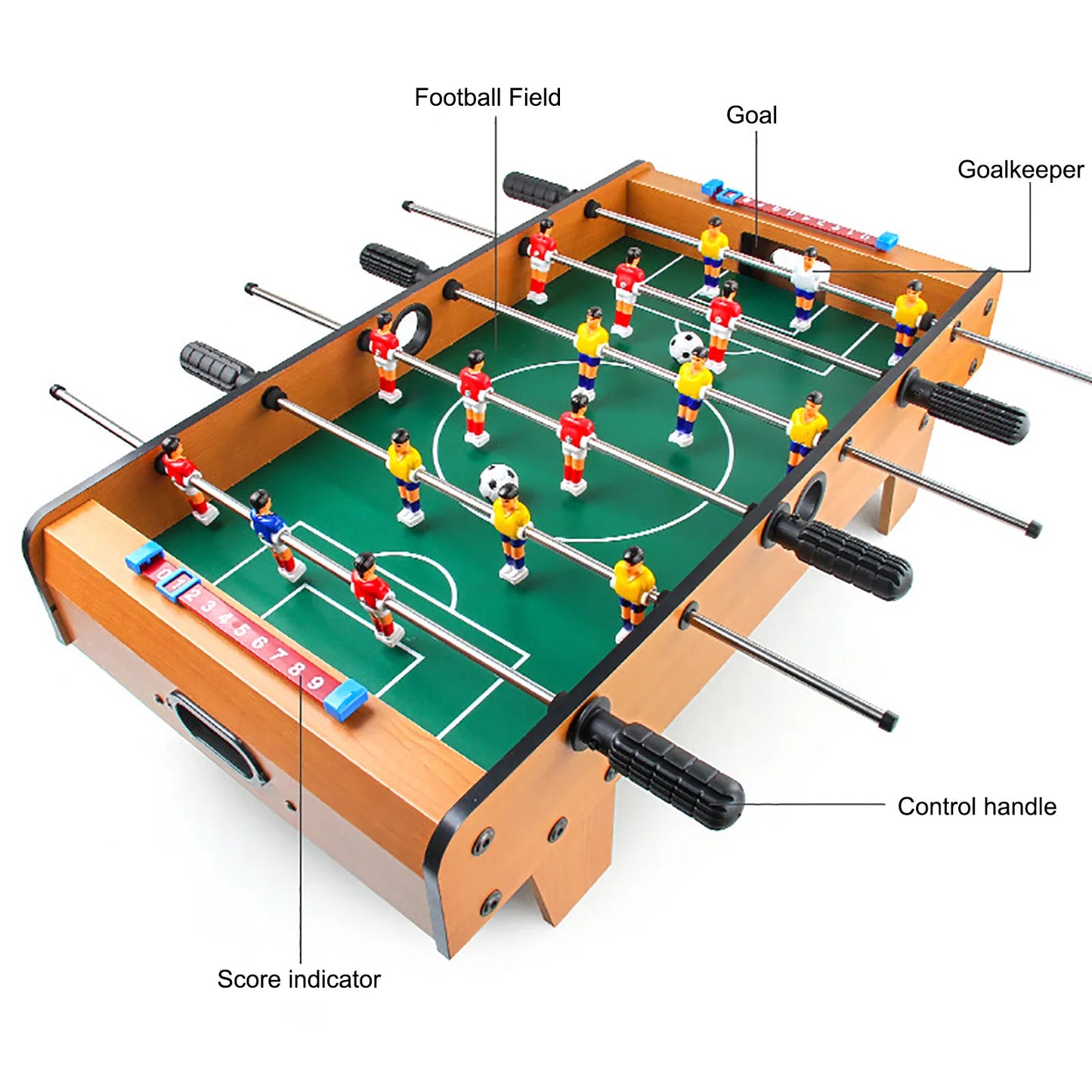 Foosball Table Mini Football Table Game 2 Footballs Classic