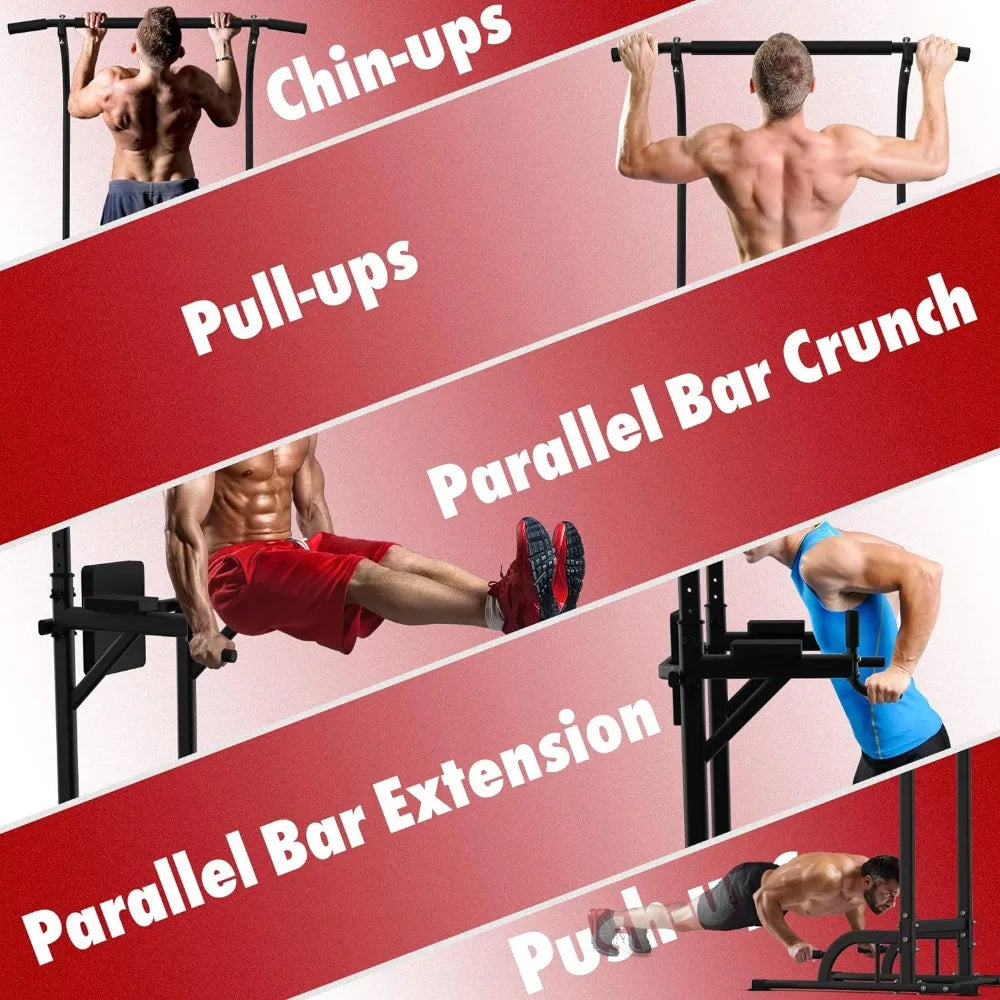 Power Tower Dip Bar Station Multi-Function Pull-Up Bar