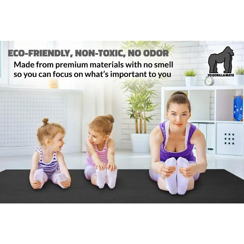 Premium Extra Large Yoga Mat – 9' x 6' x 8mm