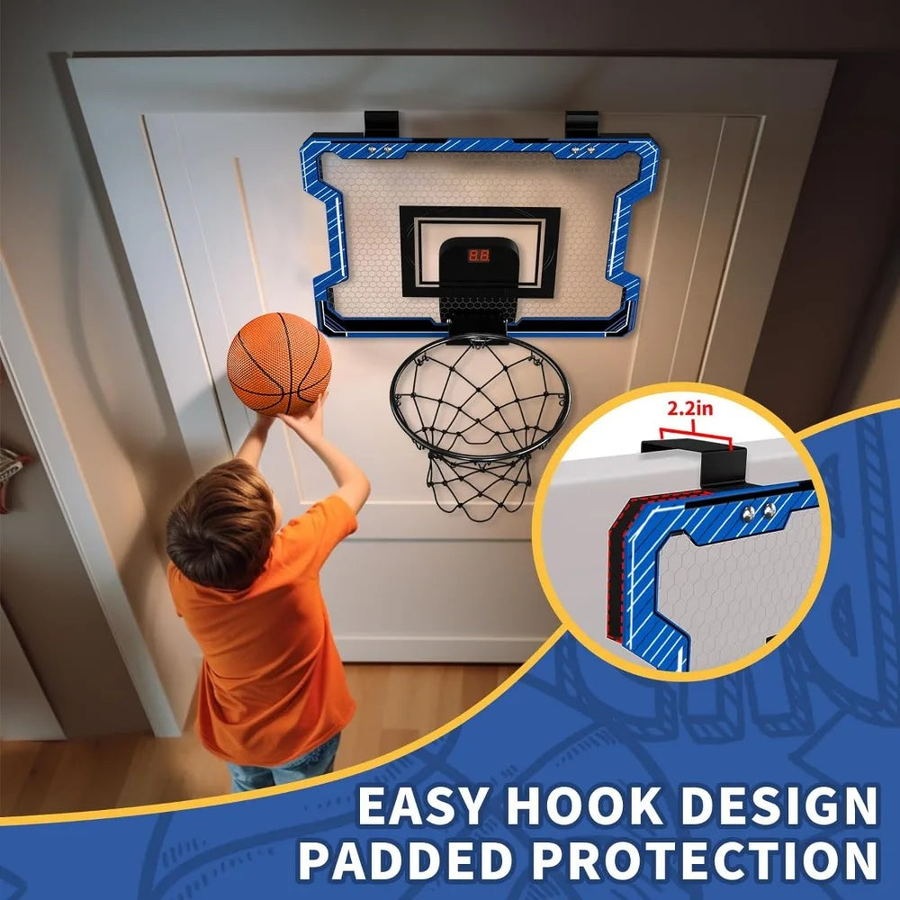 Mini Basketball Hoop Indoor with Scoreboard,