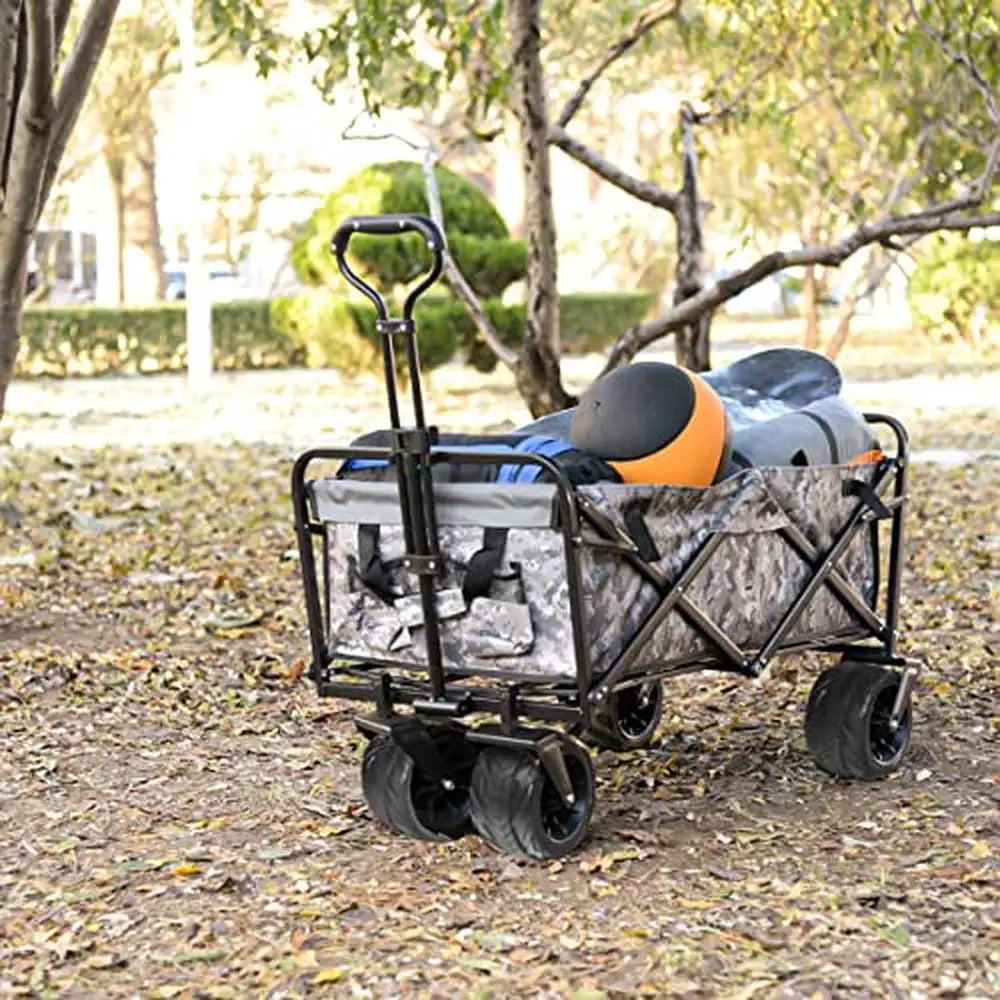 Heavy Duty Foldable Beach Wagon Cart