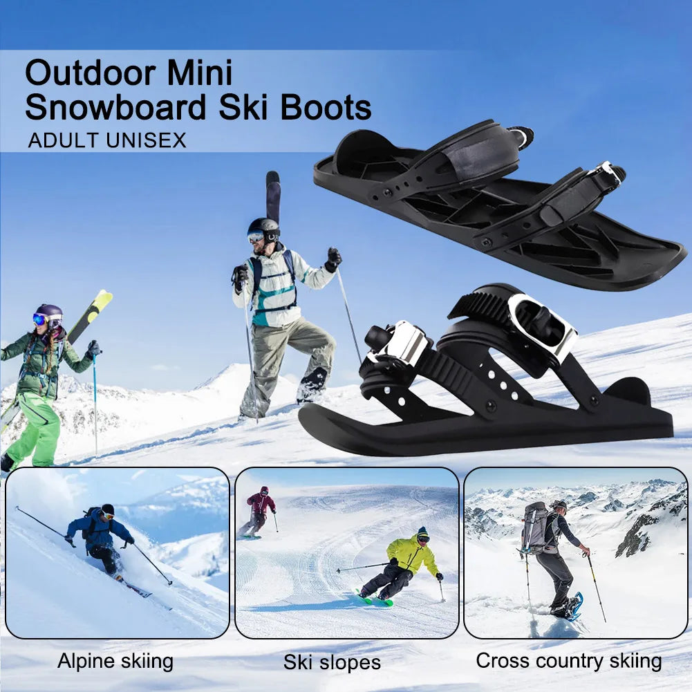 Skis Boots Skiboards Adjustable Short Mini Skating Ski Shoes