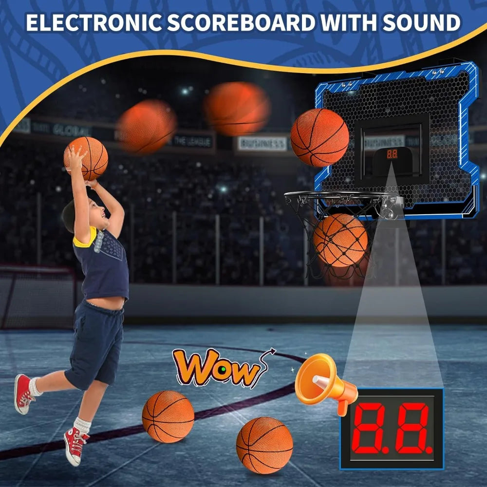 Mini Basketball Hoop Indoor with Scoreboard,