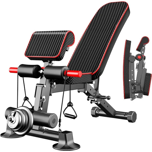 Adjustable Weight Bench,Utility Workout Bench Foldable Incline